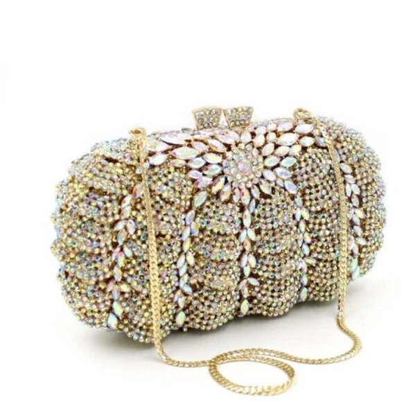 Handbags - Gold Ab Evening bag